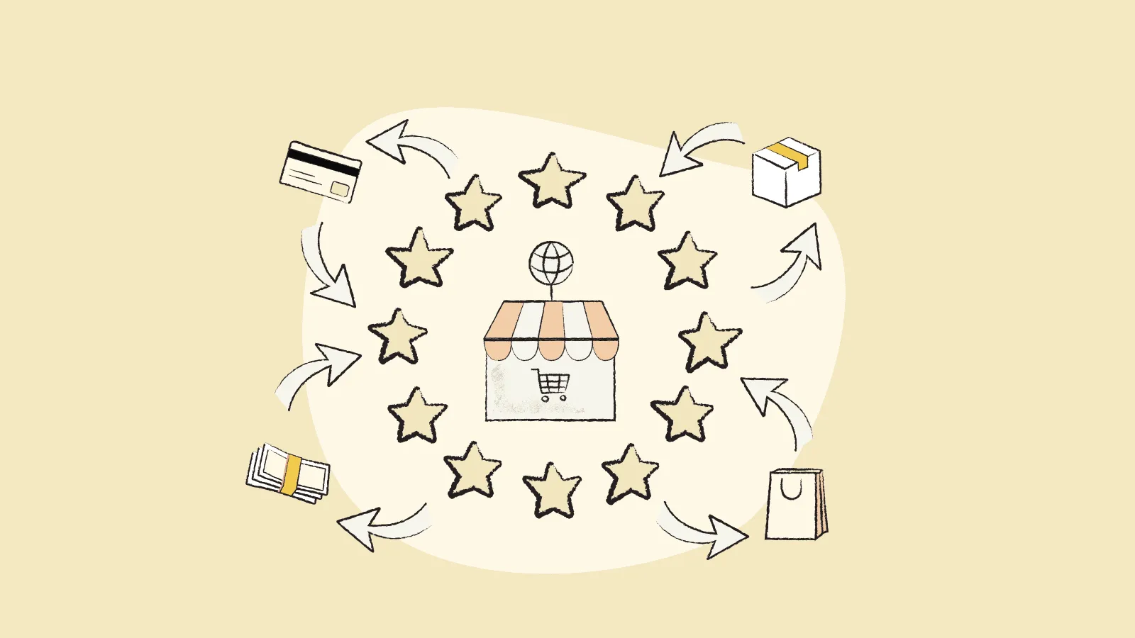 Illustration representing an ecommerce
