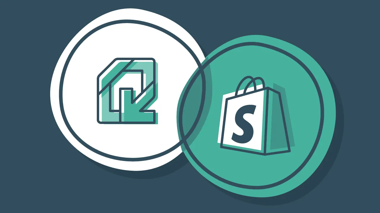 Illustration of It’s official! Shopify + Quaderno =  ❤