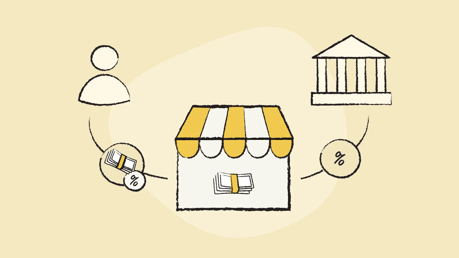 A store managing taxes between the user and household