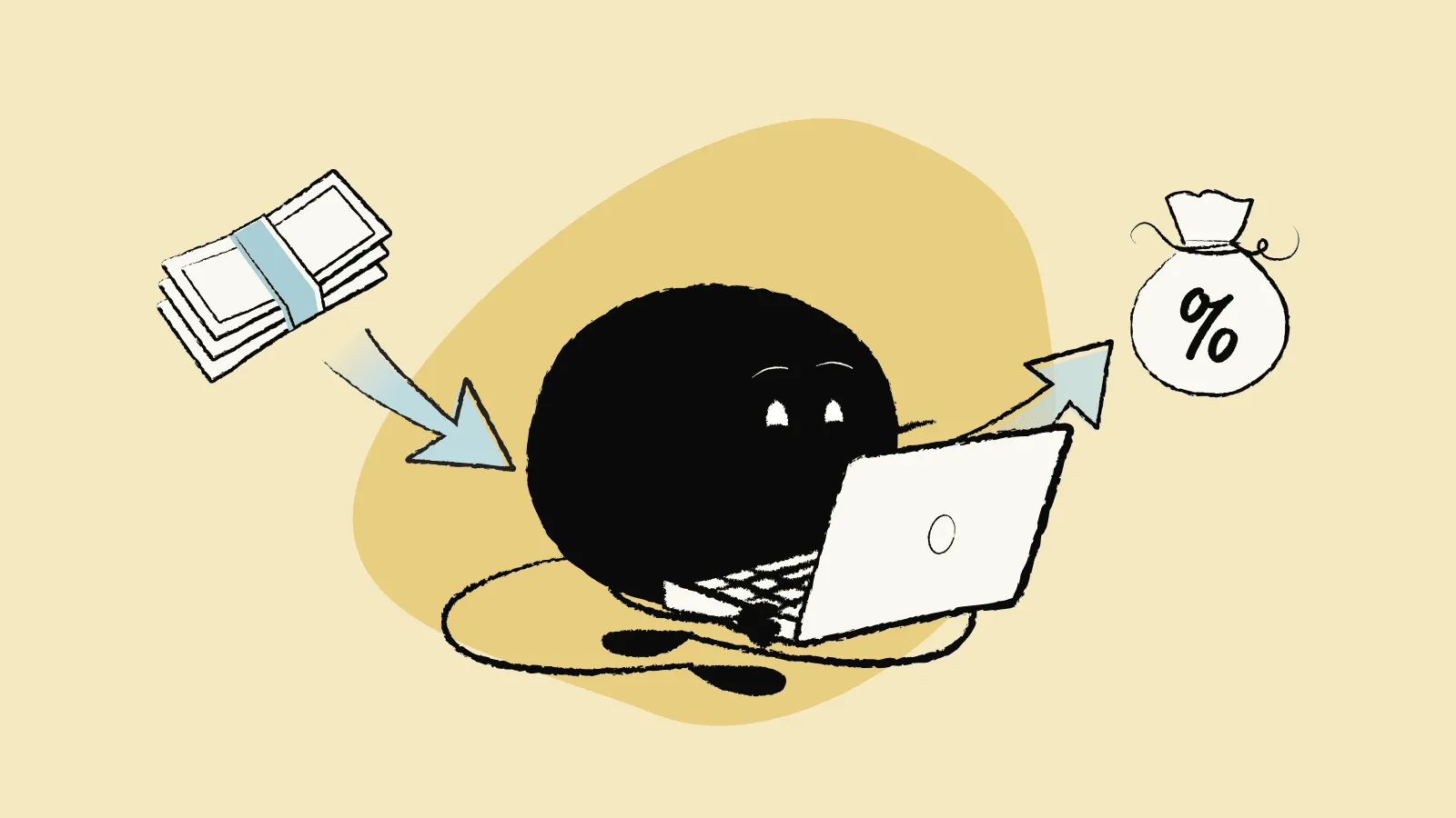 Illustration of Qoodle generating income and taxes