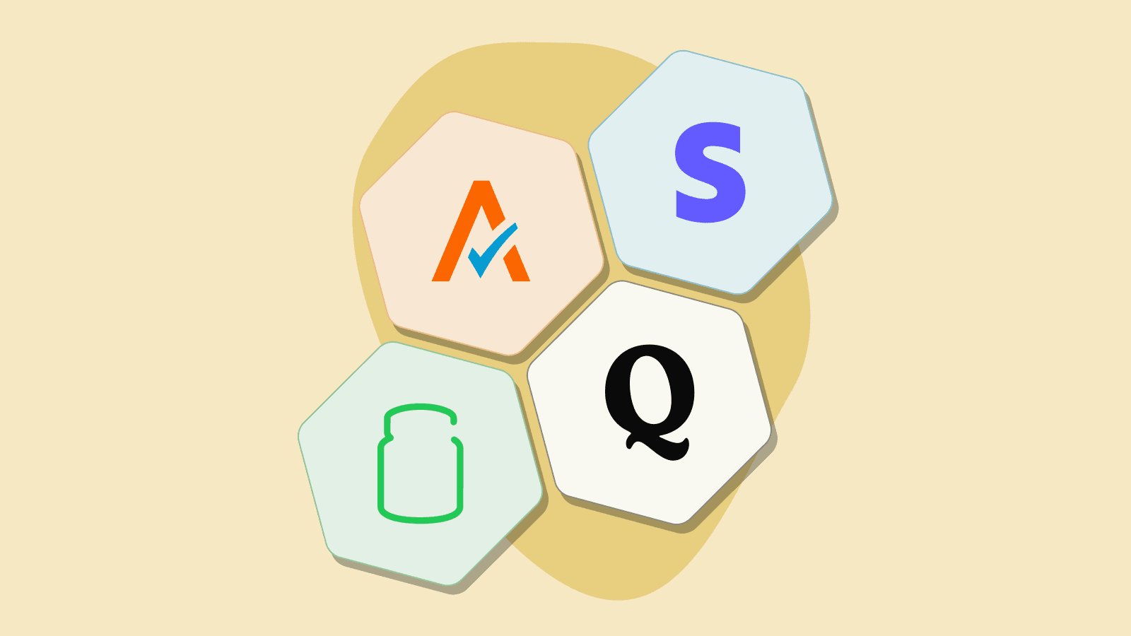 Quaderno, TaxJar, Avalara, and Stripe Tax logos — tax compliance software comparison for online businesses
